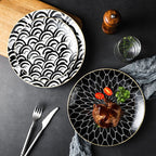 Home Creative Ceramic Tableware Western Dinner Plate - Grand Goldman