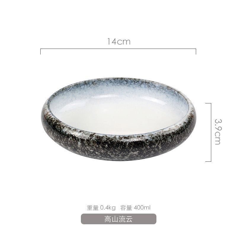 Home Creative Retro Ceramic Plate Dish - Grand Goldman