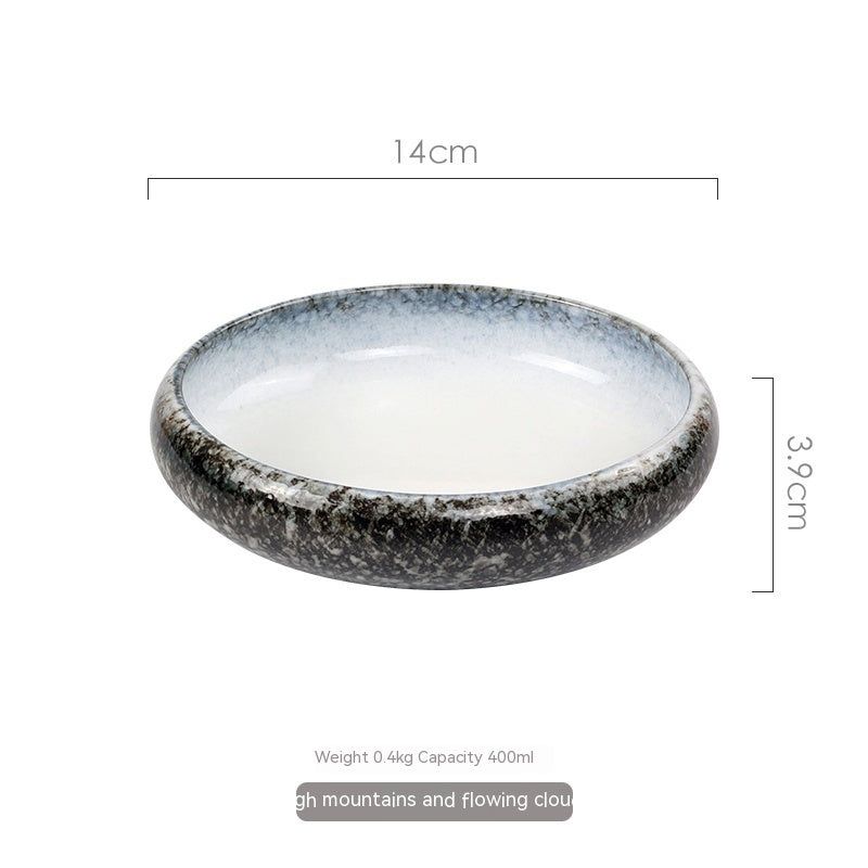 Home Creative Retro Ceramic Plate Dish - Grand Goldman