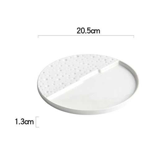 Home Creative White Ceramic Tableware Dish - Grand Goldman