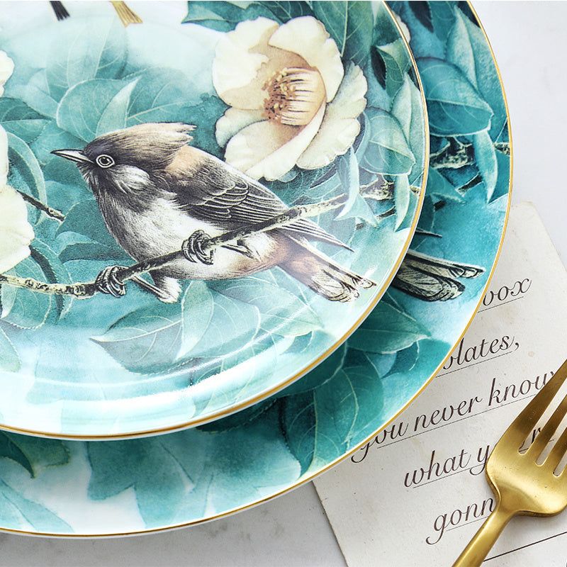 Home Dish Plate Western Creative Snack Plate Ceramic Fruit Plate - Grand Goldman