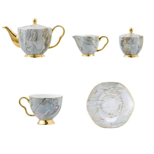 Home Bone China Coffee Cup Set - Grand Goldman