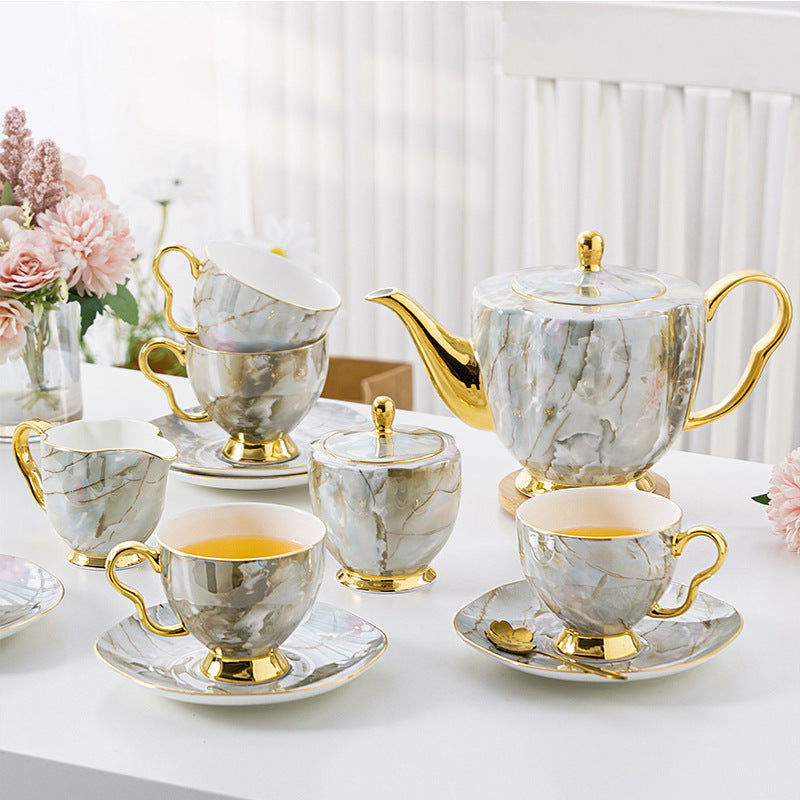 Home Bone China Coffee Cup Set - Grand Goldman