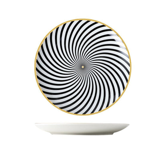 Home Creative Ceramic Tableware Western Dinner Plate - Grand Goldman