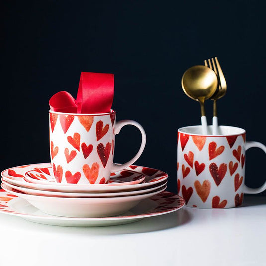 Home Creative Tableware Ins Ceramic Dinner Plate - Grand Goldman