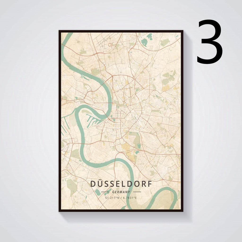 Home Decor German City Subway Canvas Painting Poster - Grand Goldman