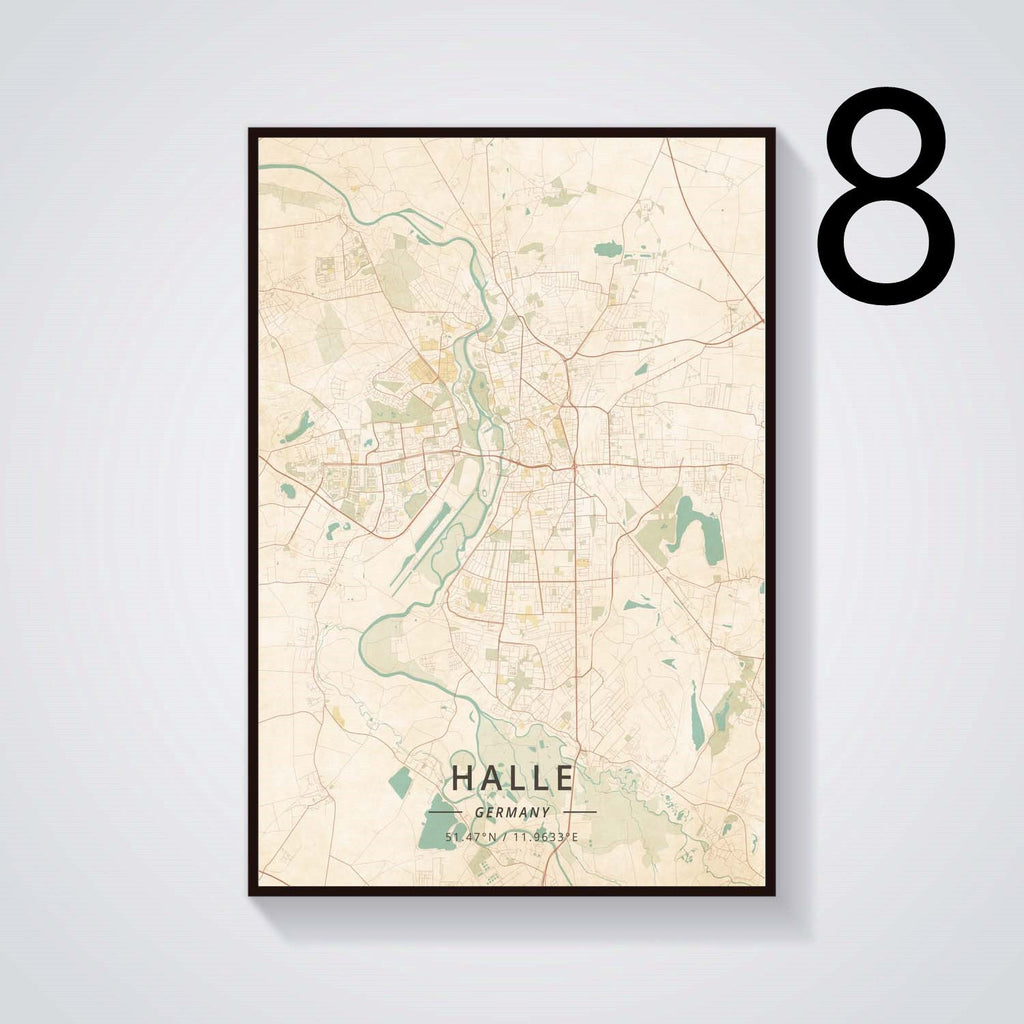 Home Decor German City Subway Canvas Painting Poster - Grand Goldman