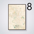 Home Decor German City Subway Canvas Painting Poster - Grand Goldman