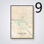 Home Decor German City Subway Canvas Painting Poster - Grand Goldman