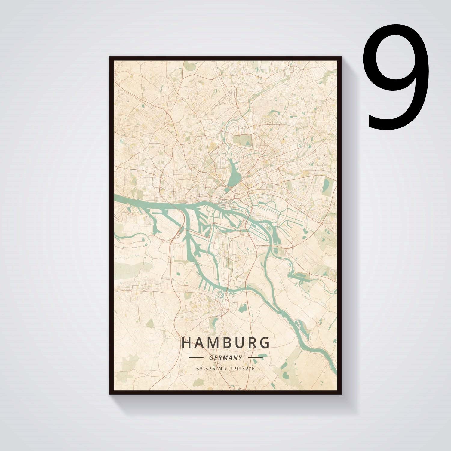 Home Decor German City Subway Canvas Painting Poster - Grand Goldman