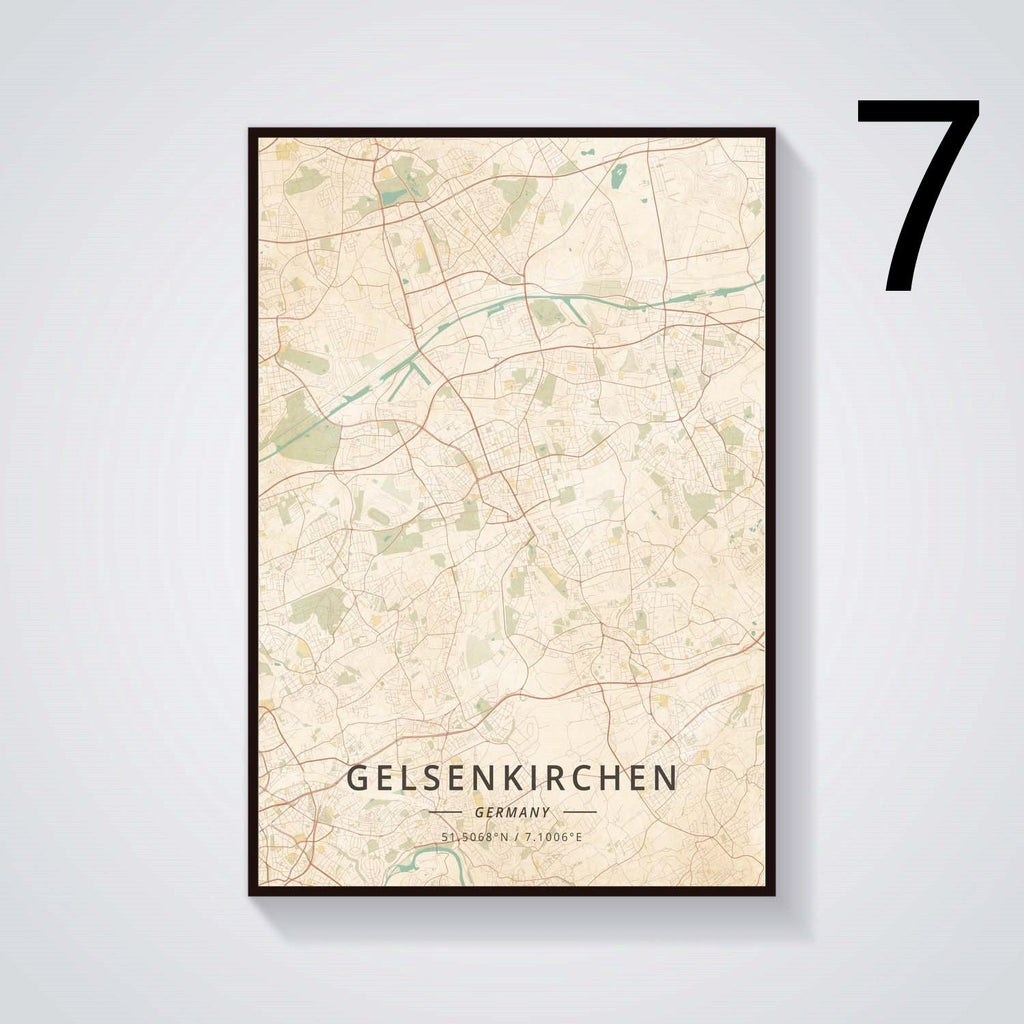 Home Decor German City Subway Canvas Painting Poster - Grand Goldman