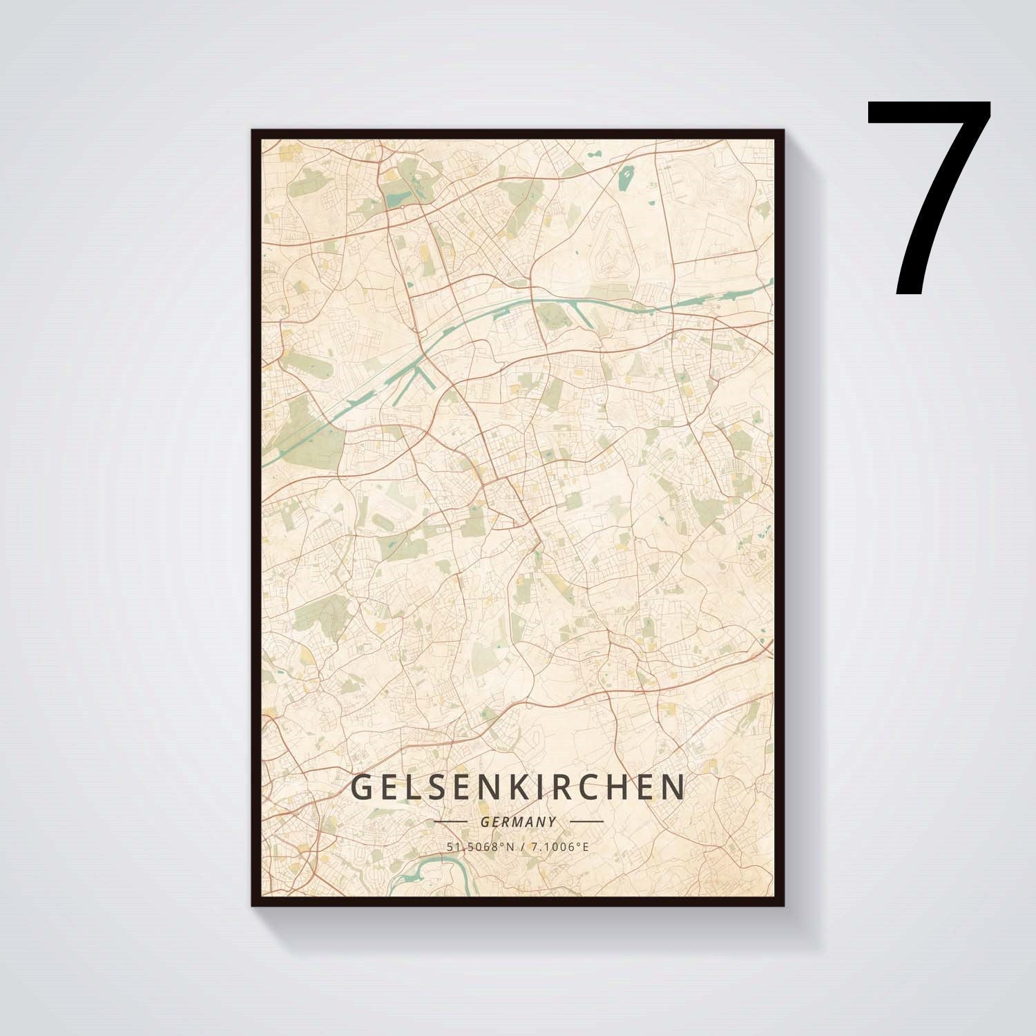 Home Decor German City Subway Canvas Painting Poster - Grand Goldman