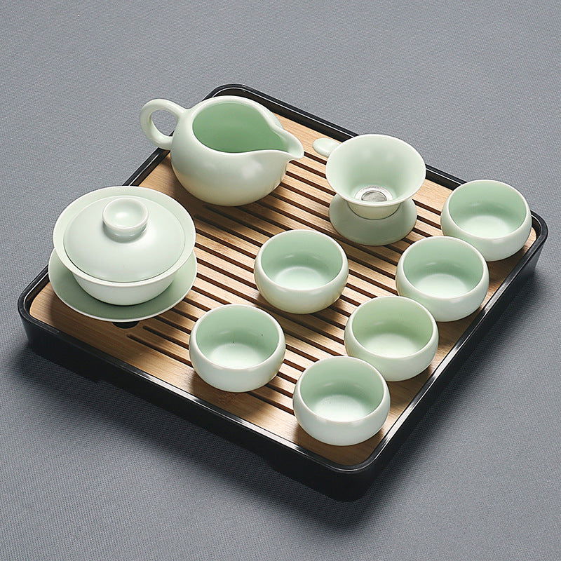 Home Glass Kung Fu Tea Set - Grand Goldman