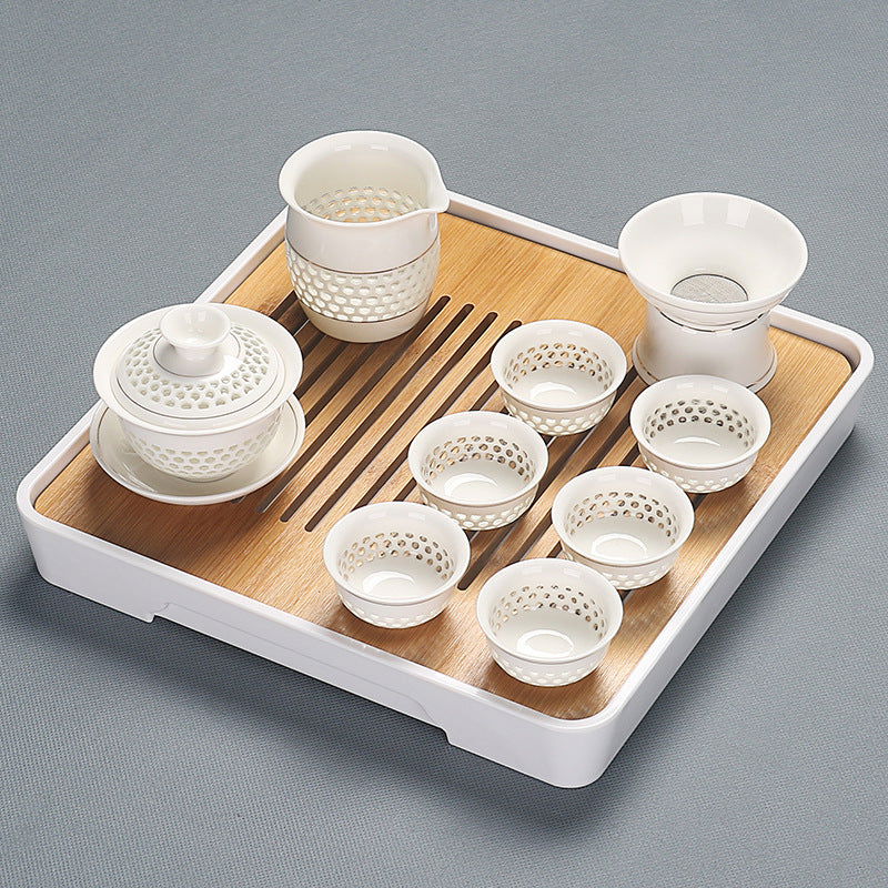 Home Glass Kung Fu Tea Set - Grand Goldman