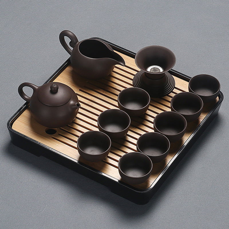 Home Glass Kung Fu Tea Set - Grand Goldman