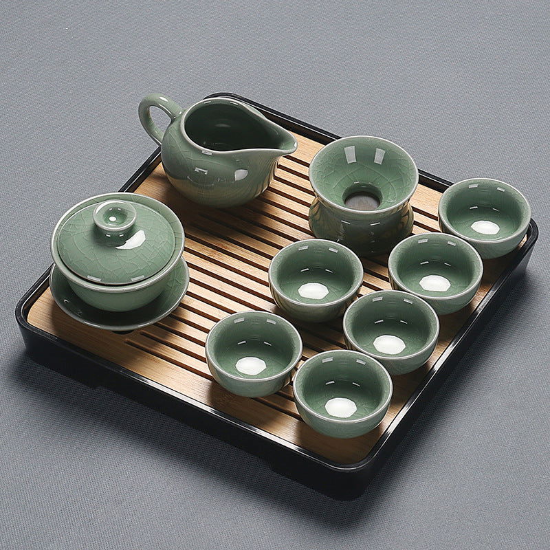 Home Glass Kung Fu Tea Set - Grand Goldman
