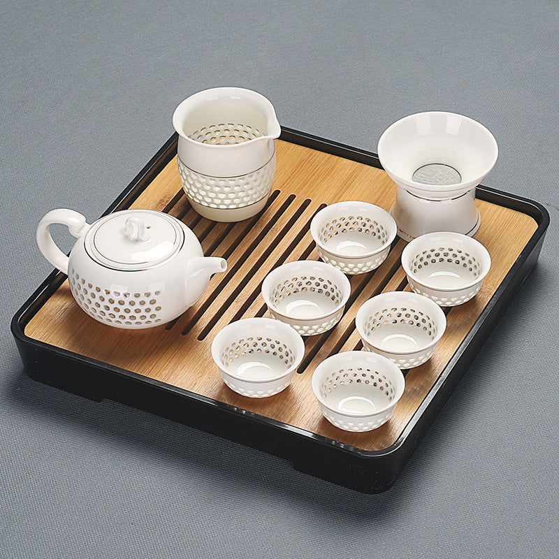 Home Glass Kung Fu Tea Set - Grand Goldman