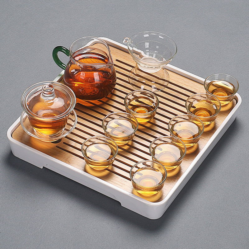 Home Glass Kung Fu Tea Set - Grand Goldman