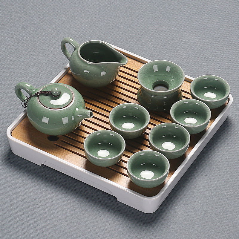 Home Glass Kung Fu Tea Set - Grand Goldman