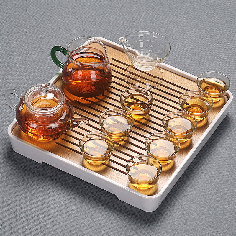 Home Glass Kung Fu Tea Set - Grand Goldman