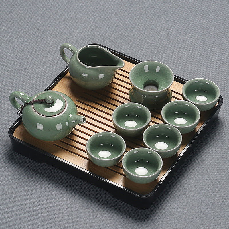 Home Glass Kung Fu Tea Set - Grand Goldman