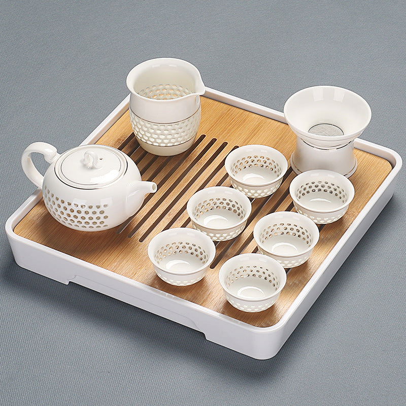 Home Glass Kung Fu Tea Set - Grand Goldman