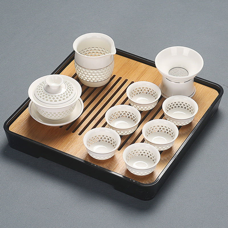 Home Glass Kung Fu Tea Set - Grand Goldman