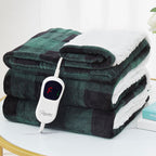 Homemate Electric Blanket Heated Throw - 50“x60“ Ultra Soft Cozy Flannel Heating Blanket with 10 Fast Heat Levels 8 Hours Auto Off Over-Heated Protection ETL Certification Keep Warm in Home Office - Grand Goldman