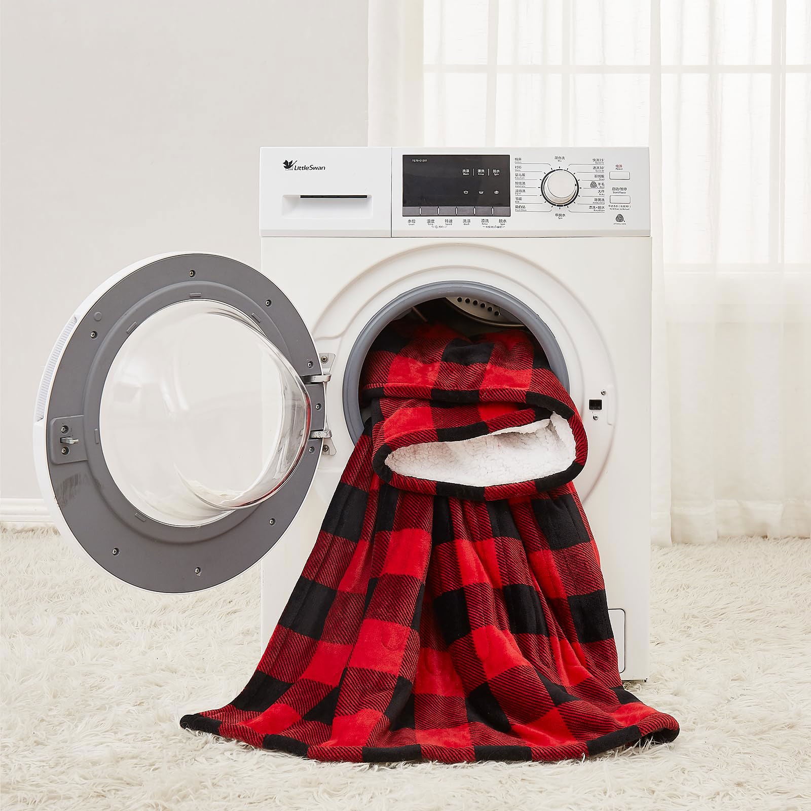 Homemate Electric Blanket Heated Throw - 50“x60“ Ultra Soft Cozy Flannel Heating Blanket with 10 Fast Heat Levels 8 Hours Auto Off Over-Heated Protection ETL Certification Keep Warm in Home Office - Grand Goldman