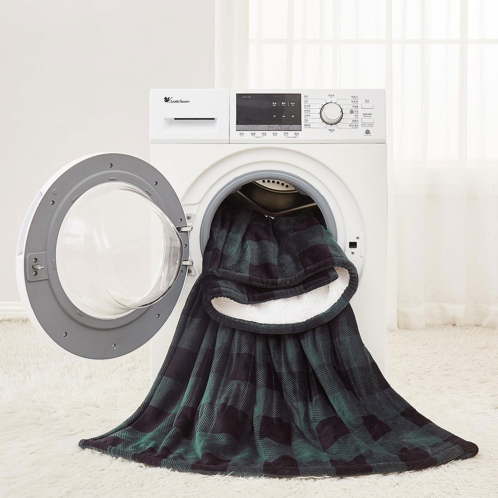 Homemate Electric Blanket Heated Throw - 50“x60“ Ultra Soft Cozy Flannel Heating Blanket with 10 Fast Heat Levels 8 Hours Auto Off Over-Heated Protection ETL Certification Keep Warm in Home Office - Grand Goldman