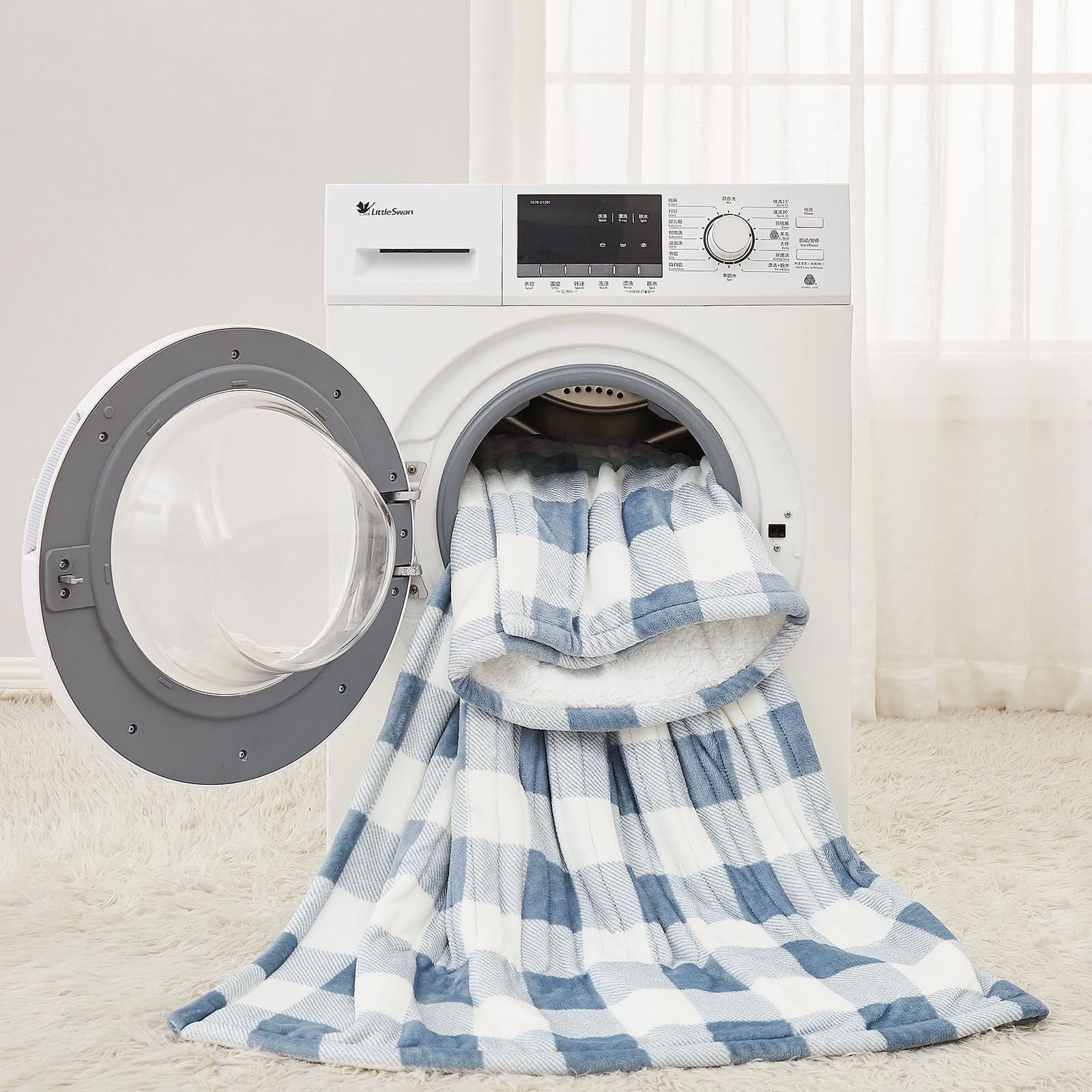 Homemate Electric Blanket Heated Throw - 50“x60“ Ultra Soft Cozy Flannel Heating Blanket with 10 Fast Heat Levels 8 Hours Auto Off Over-Heated Protection ETL Certification Keep Warm in Home Office - Grand Goldman