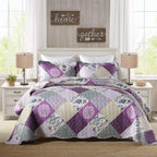 HoneiLife Oversized King Bedspreads 120x120-3 Pcs California King Quilt, Extra Large Quilt Sets All Season Use,Rustic Bedding Sets King Size,Reversible Coverlet Lightweight Bed Cover, Grey - Grand Goldman