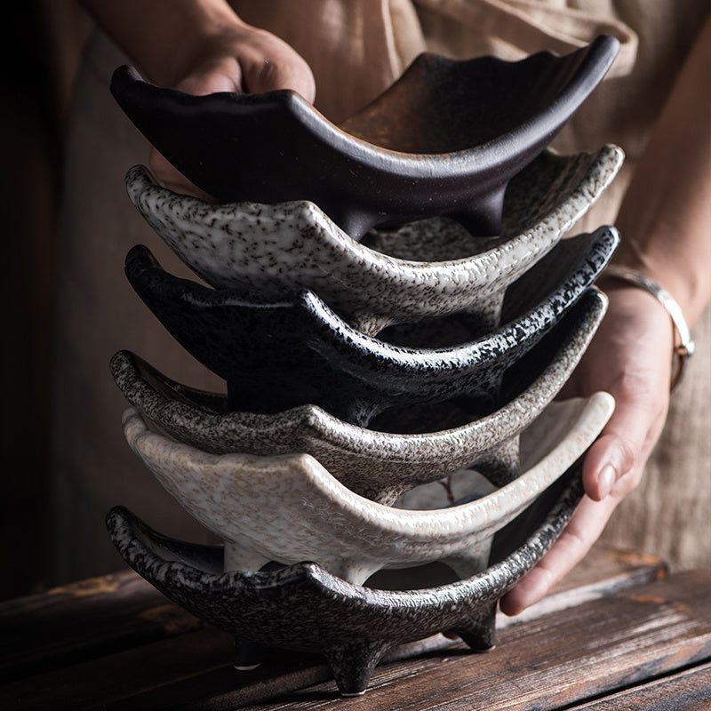 Household Fashion Japanese Ceramic Snack Dish - Grand Goldman