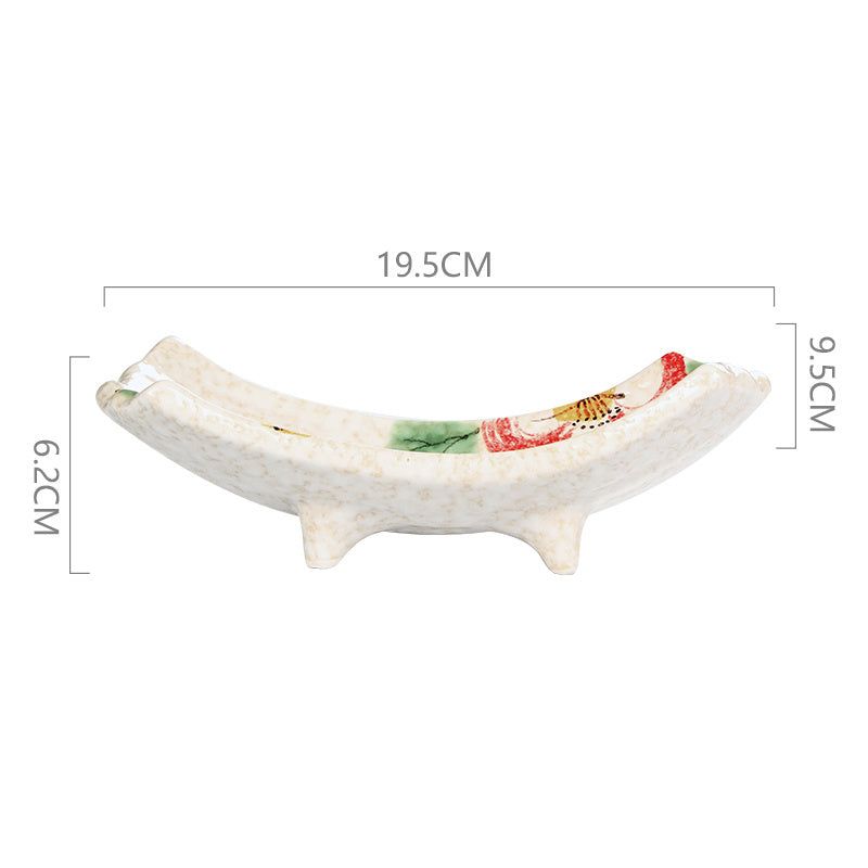 Household Fashion Japanese Ceramic Snack Dish - Grand Goldman