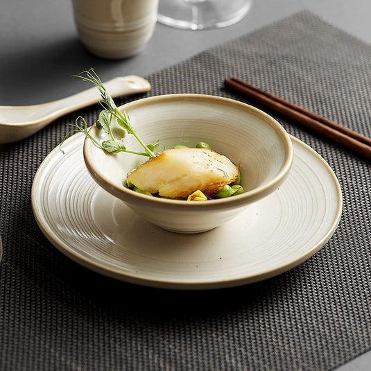 Household Minimalist Ceramic Bowl Plate Cup Tableware - Grand Goldman