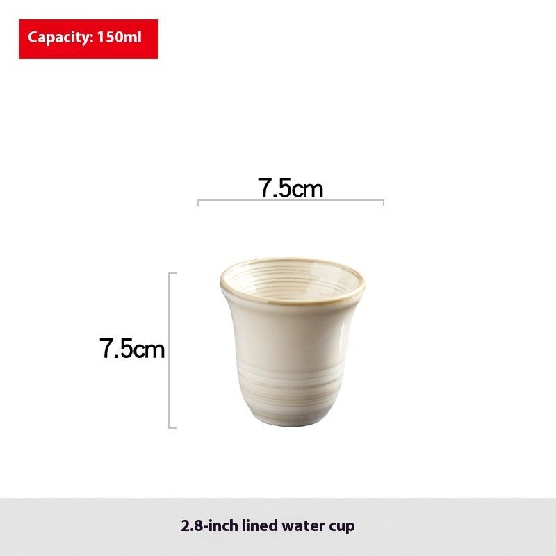 Household Minimalist Ceramic Bowl Plate Cup Tableware - Grand Goldman