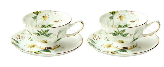 Household British Bone China Coffee Cup Set - Grand Goldman