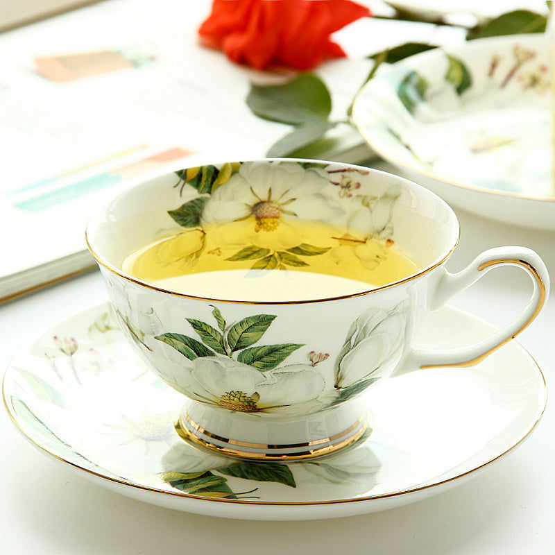 Household British Bone China Coffee Cup Set - Grand Goldman