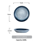 Household Ceramic Round Dinner Plate Small Plate - Grand Goldman