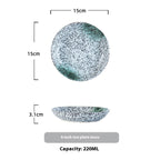 Household Ceramic Round Dinner Plate Small Plate - Grand Goldman