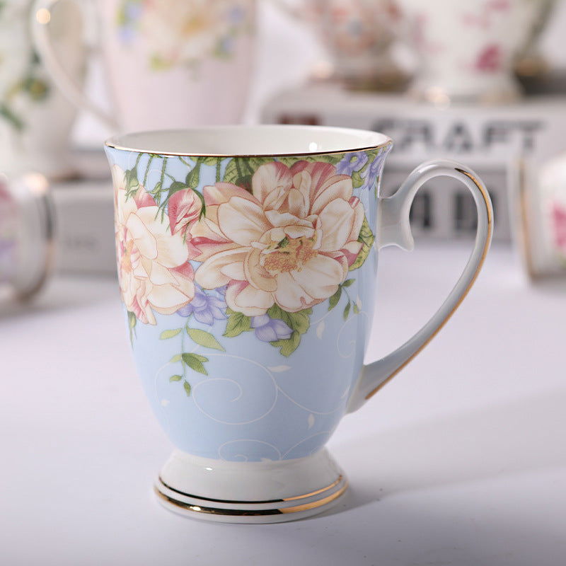 Household Creative Bone China Mark Office Cup - Grand Goldman