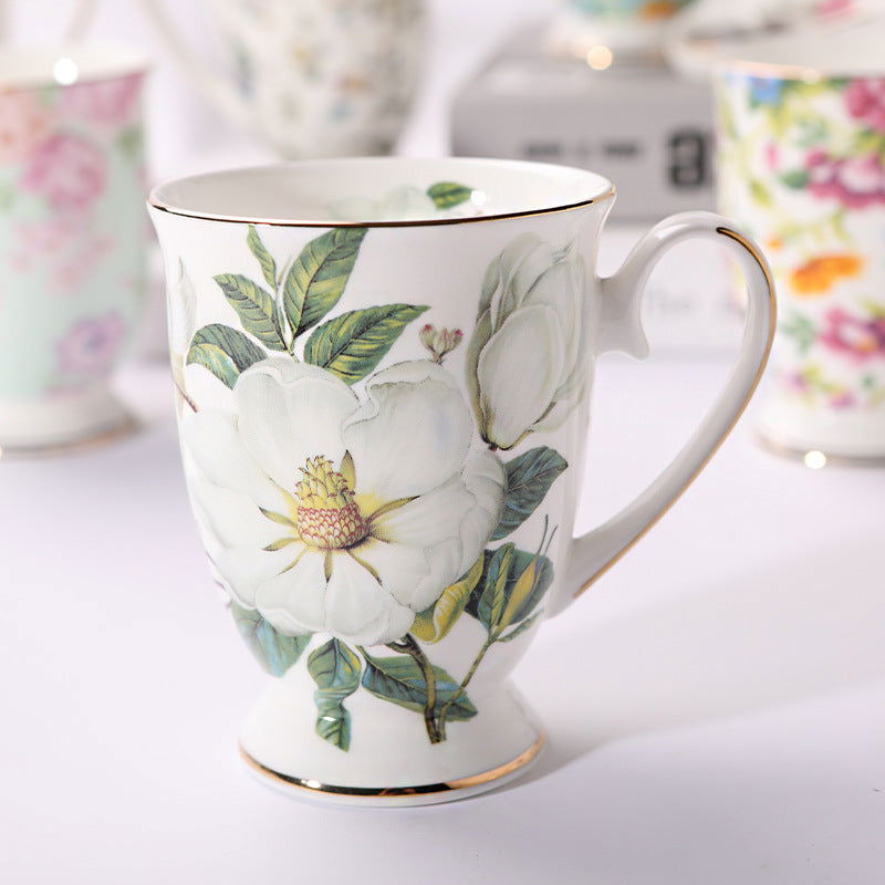 Household Creative Bone China Mark Office Cup - Grand Goldman