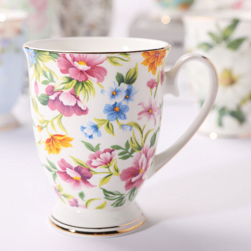 Household Creative Bone China Mark Office Cup - Grand Goldman