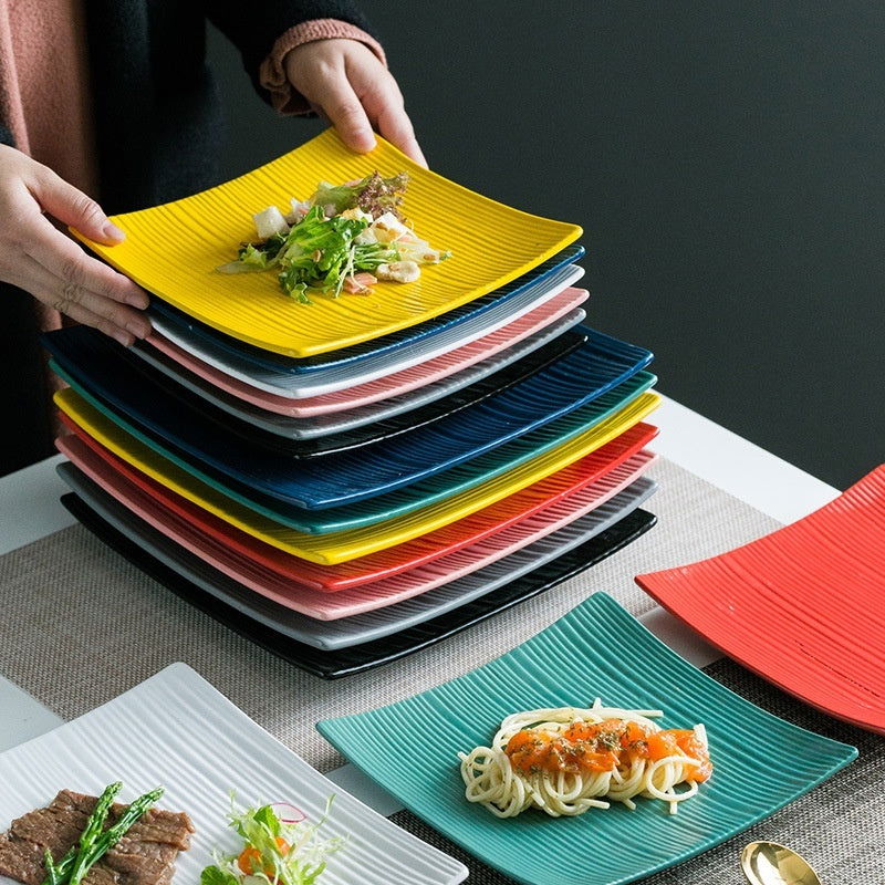 Household Dinner Plate Ceramic Steak Nordic Style Plate - Grand Goldman