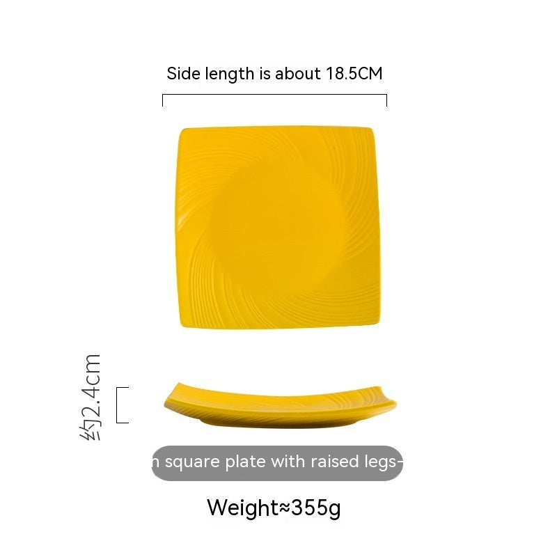 Household Dinner Plate Ceramic Steak Nordic Style Plate - Grand Goldman