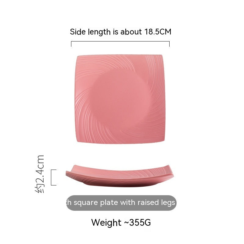 Household Dinner Plate Ceramic Steak Nordic Style Plate - Grand Goldman