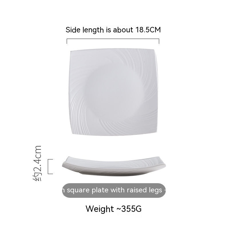 Household Dinner Plate Ceramic Steak Nordic Style Plate - Grand Goldman