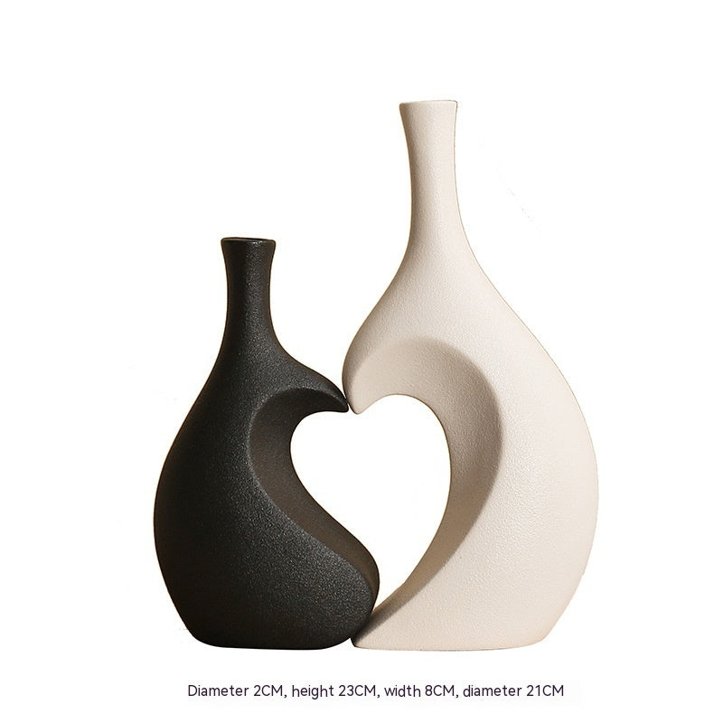 Household European-style Simple Ceramic Vase - Grand Goldman