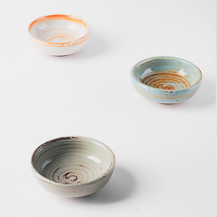 Household Handmade Rough Pottery Snack Plate Tableware - Grand Goldman