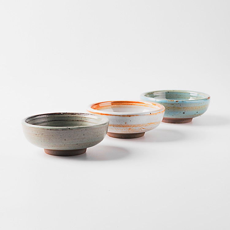 Household Handmade Rough Pottery Snack Plate Tableware - Grand Goldman